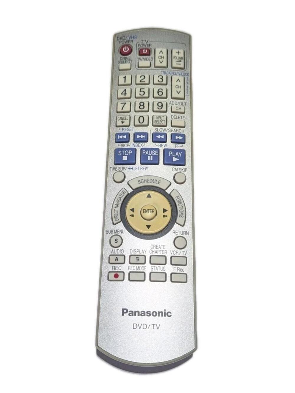Panasonic Remote Control EUR7659Y70 For DMR ES35VPC DVD VHS Player Works OEM